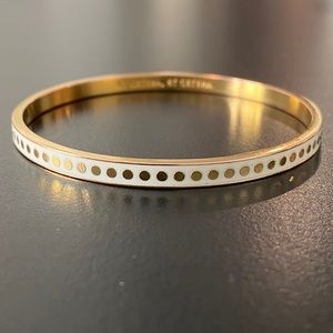 Kate Spade Gold and Cream Idiom Bangle
